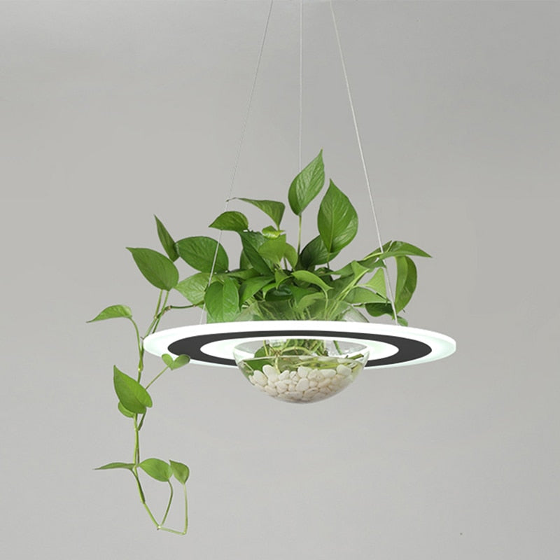 Contemporary Plant-Inspired Hanging Lamp