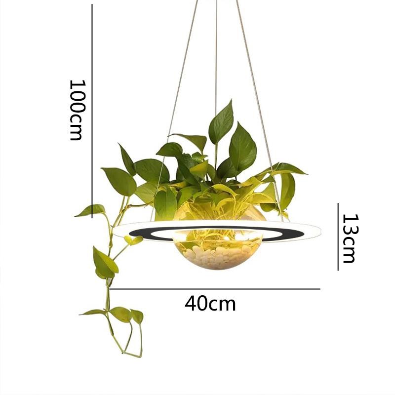 Contemporary Plant-Inspired Hanging Lamp