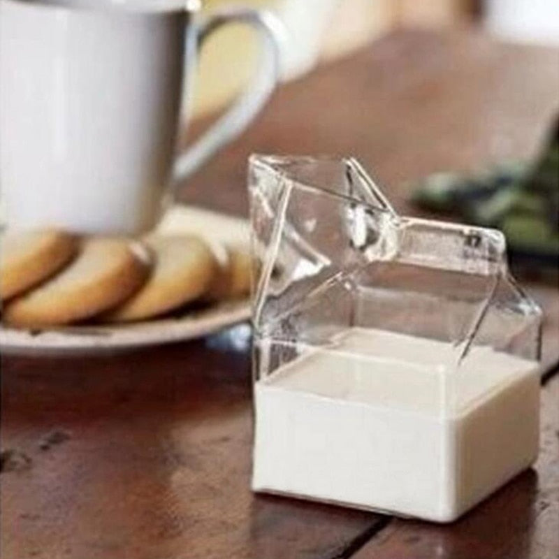 Unique Milk Carton Inspired Glassware