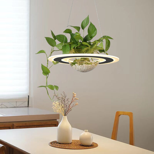 Contemporary Plant-Inspired Hanging Lamp